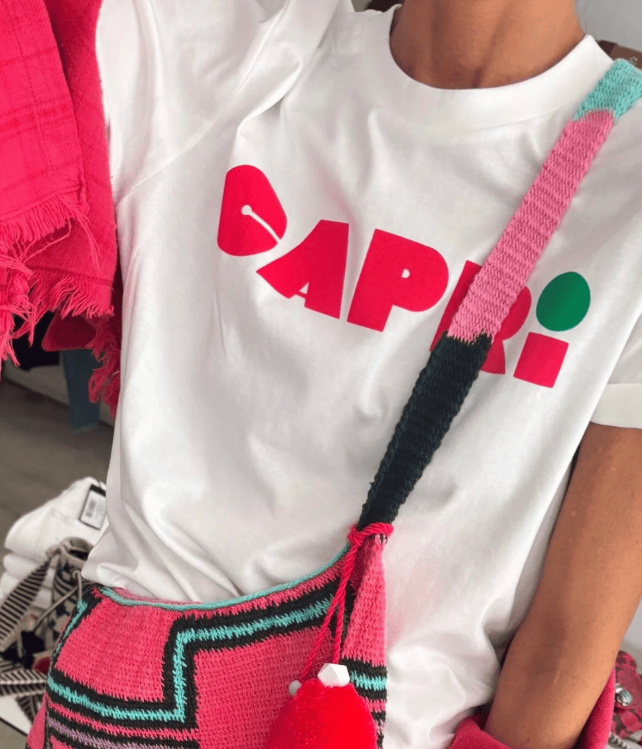 CAPRI RED T-SHIRT | LITTLE PALMA LITTLE PALMA CAPRI RED T-SHIRT