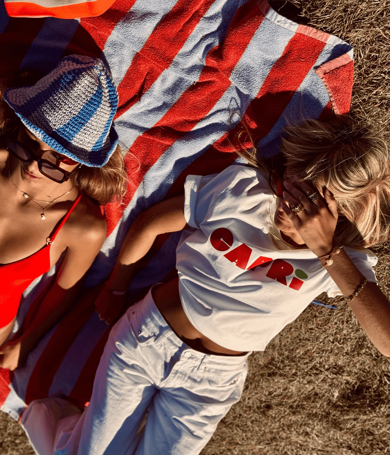 CAPRI RED T-SHIRT | LITTLE PALMA LITTLE PALMA CAPRI RED T-SHIRT