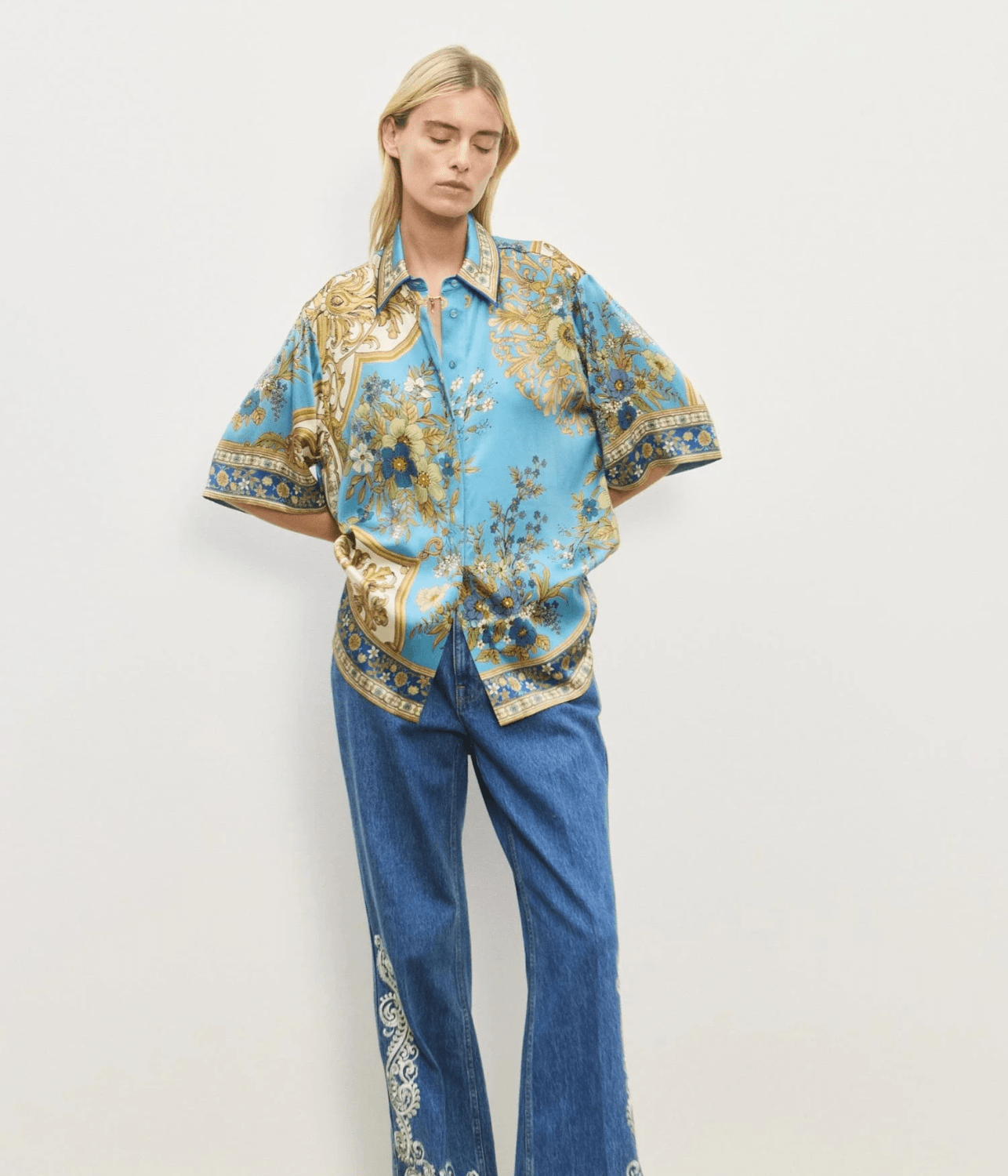 CASSIE SILK SHIRT | ALEMAIS ALEMAIS CASSIE SILK SHIRT