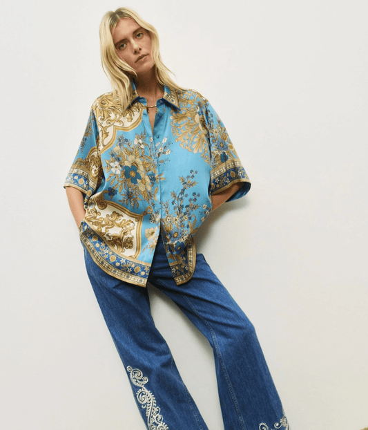 CASSIE SILK SHIRT | ALEMAIS ALEMAIS CASSIE SILK SHIRT