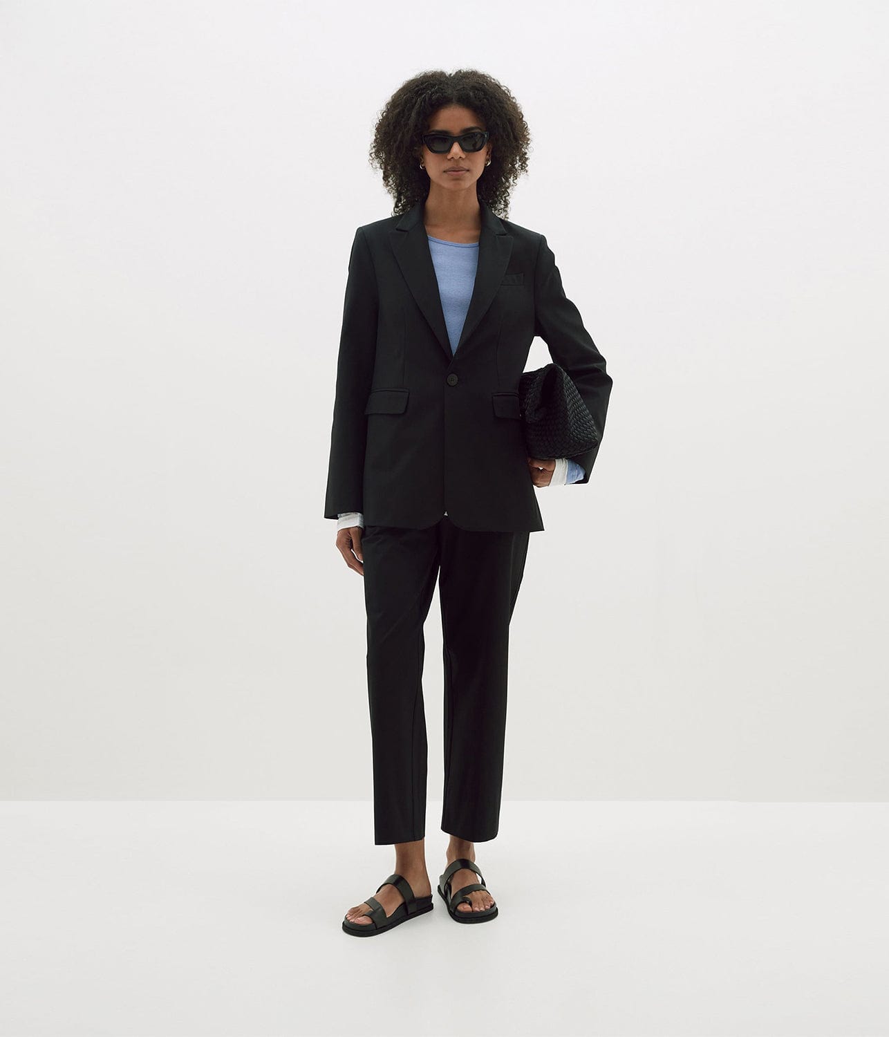 CLASSIC TAILORED JACKET- BLACK | BASSIKE |  Bassike CLASSIC TAILORED JACKET- BLACK