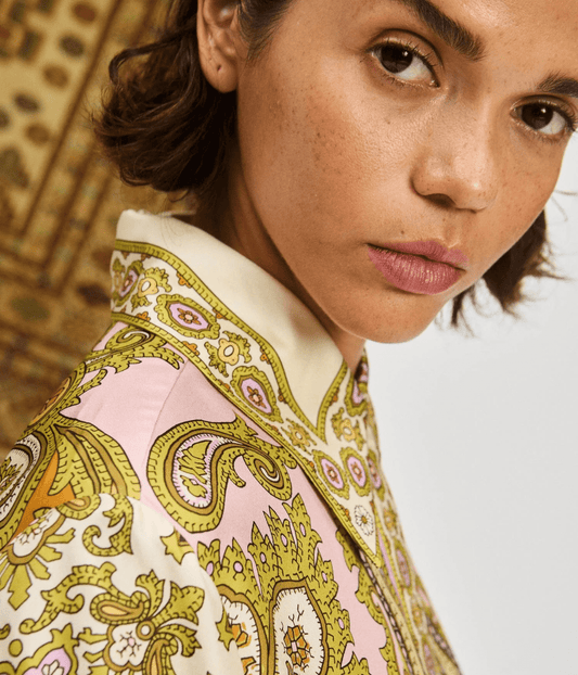 CLEMENZA SILK SHIRTDRESS | ALEMAIS ALEMAIS CLEMENZA SILK SHIRTDRESS