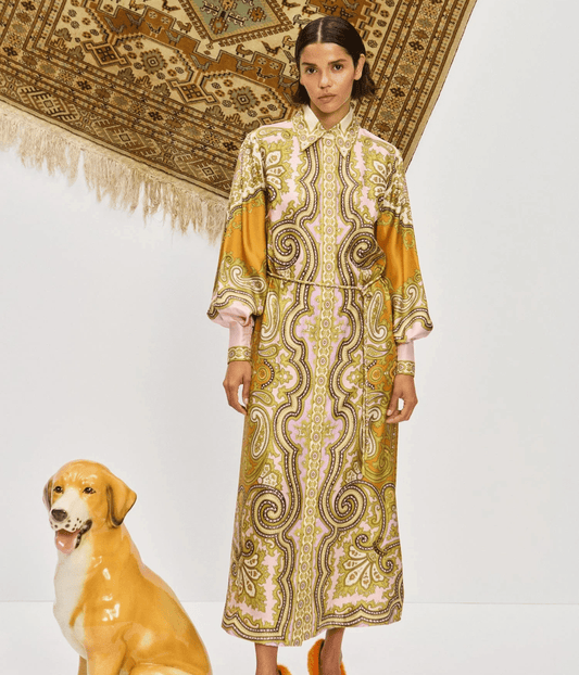 CLEMENZA SILK SHIRTDRESS | ALEMAIS ALEMAIS CLEMENZA SILK SHIRTDRESS