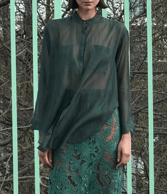 CLOUD DESHI SHIRT | VERDE OFFICINA | ARTCLUB  ARTCLUB BY HEIDI MIDDLETON CLOUD DESHI SHIRT | VERDE OFFICINA