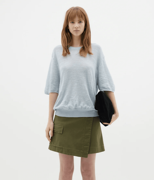 COTTON TWILL WRAP MINI - KHAKI | BASSIKE | BASSIKE COTTON TWILL WRAP MINI - KHAKI