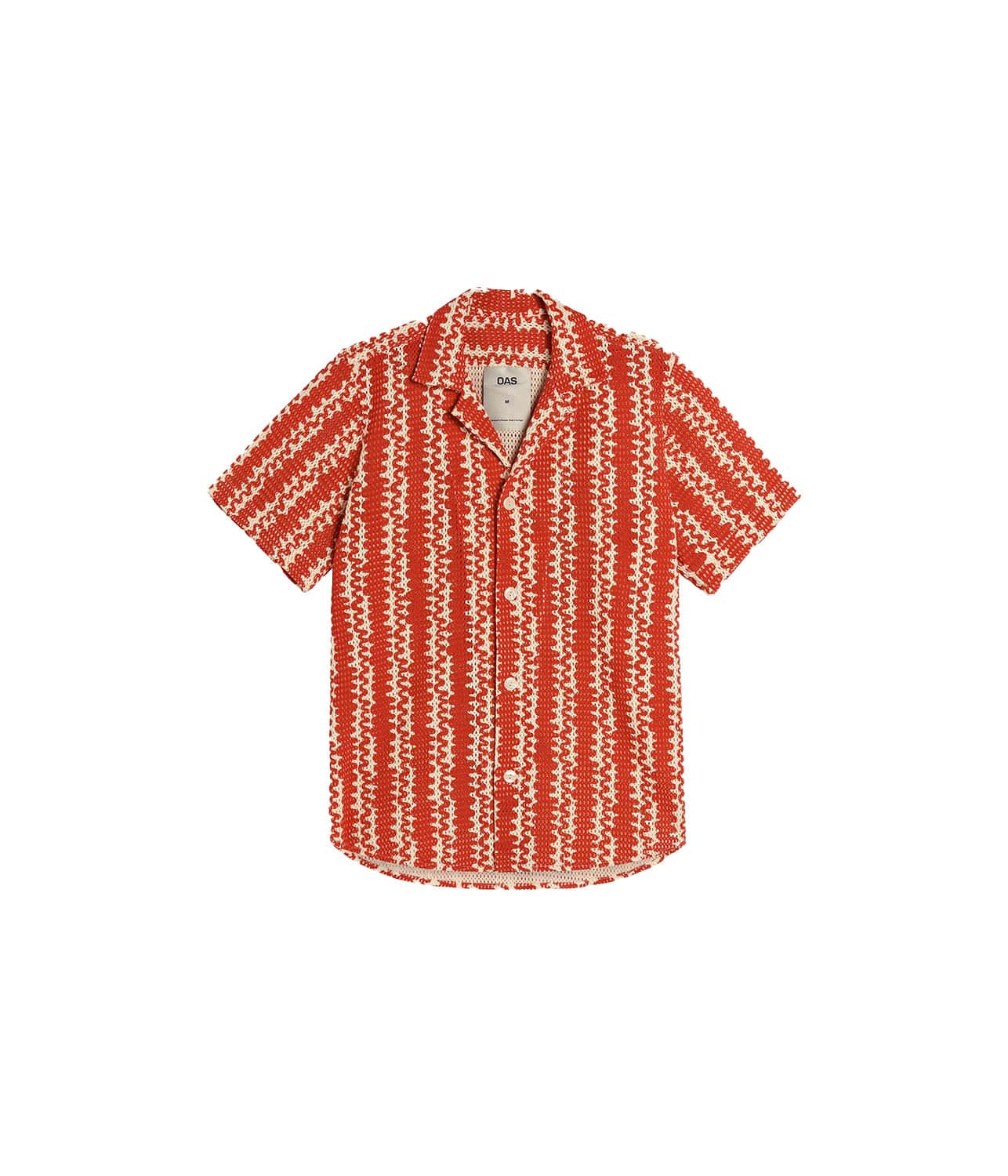 CUBA NET SHIRT- RED SCRIBBLE OAS COMPANY CUBA NET SHIRT- RED SCRIBBLE