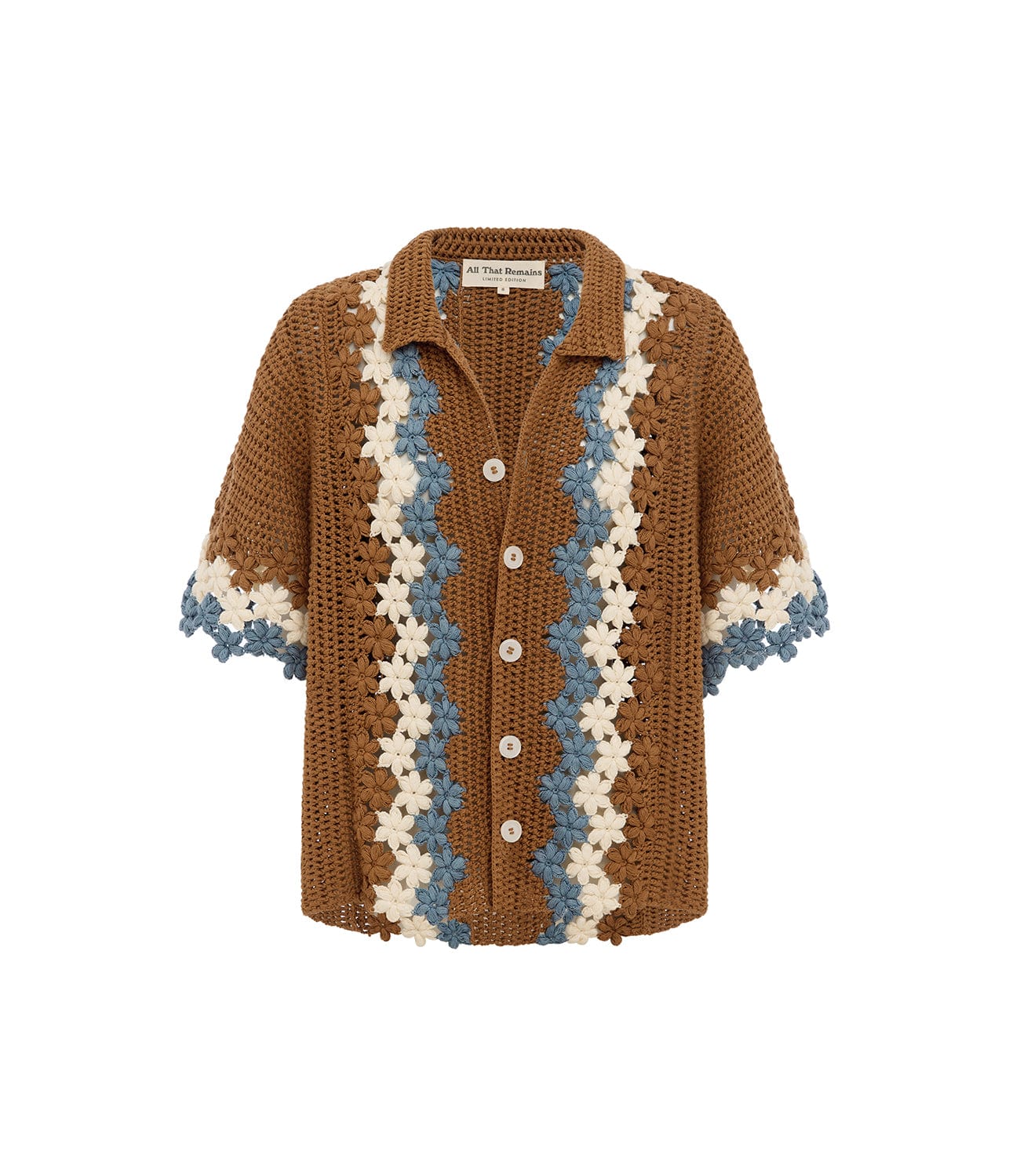 DAISY CROCHET SHIRT- MULTI | ALL THAT REMAINS |  ALL THAT REMAINS DAISY CROCHET SHIRT- MULTI