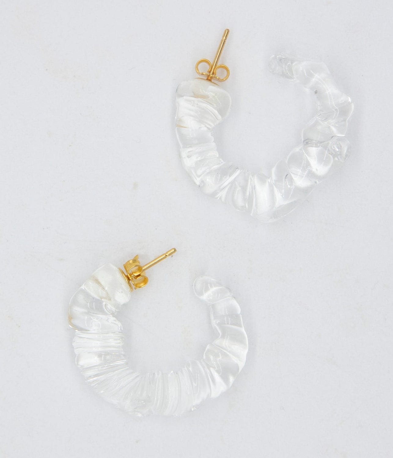 DARIA HOOPS - CLEAR | LEVENS | LEVENS DARIA HOOPS - CLEAR