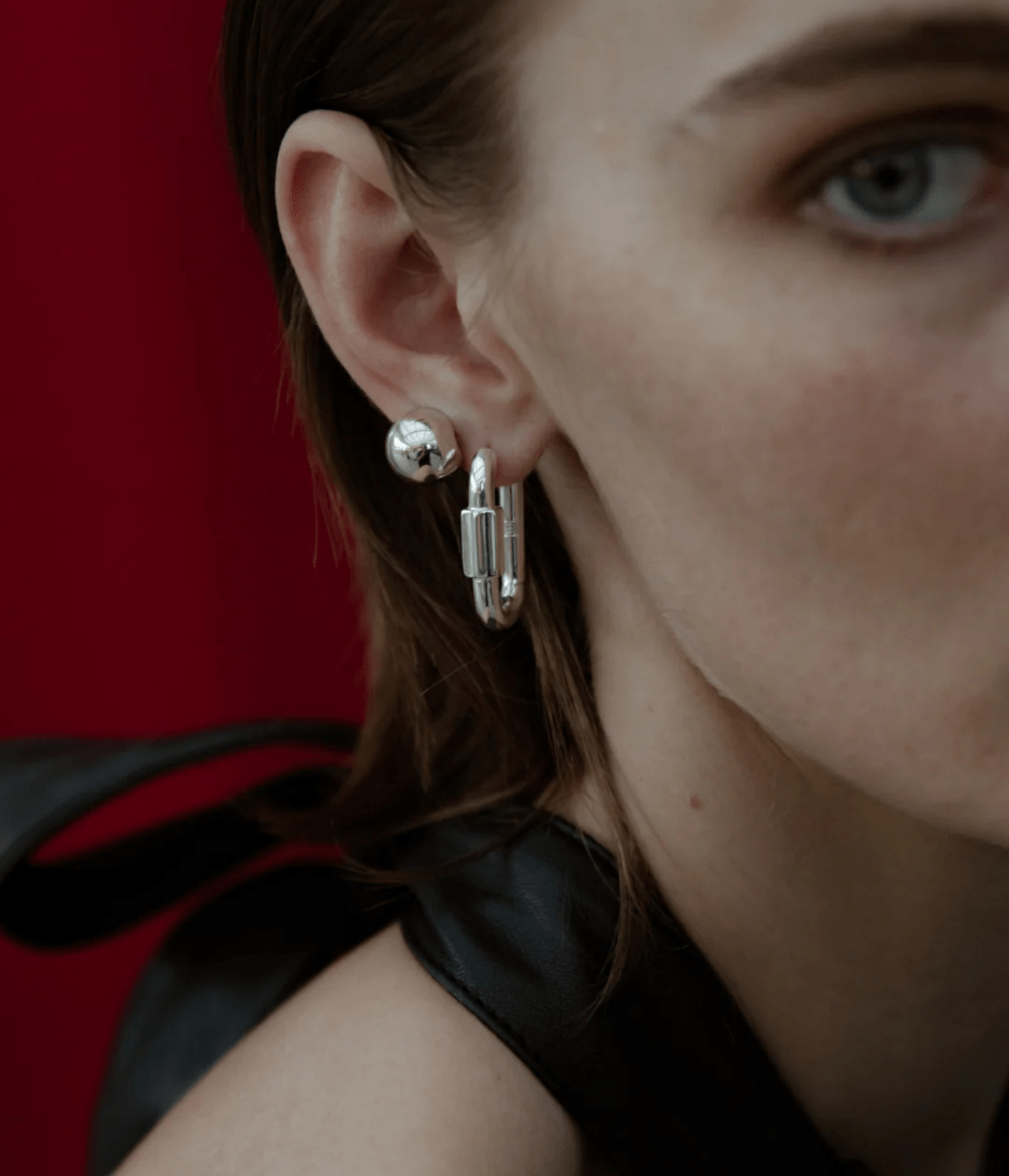 DISENGAGE HOOPS | SILVER | F + H STUDIOS F+H DISENGAGE HOOPS | SILVER