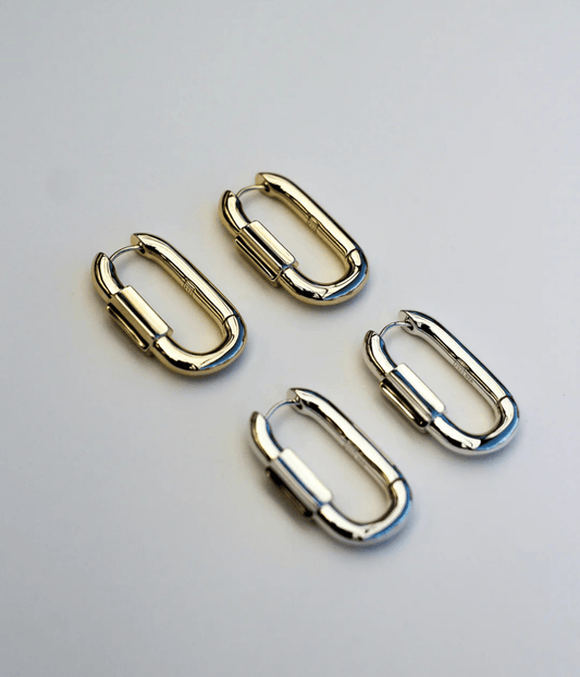 DISENGAGE XL HOOPS | F + H STUDIOS F+H DISENGAGE XL HOOPS