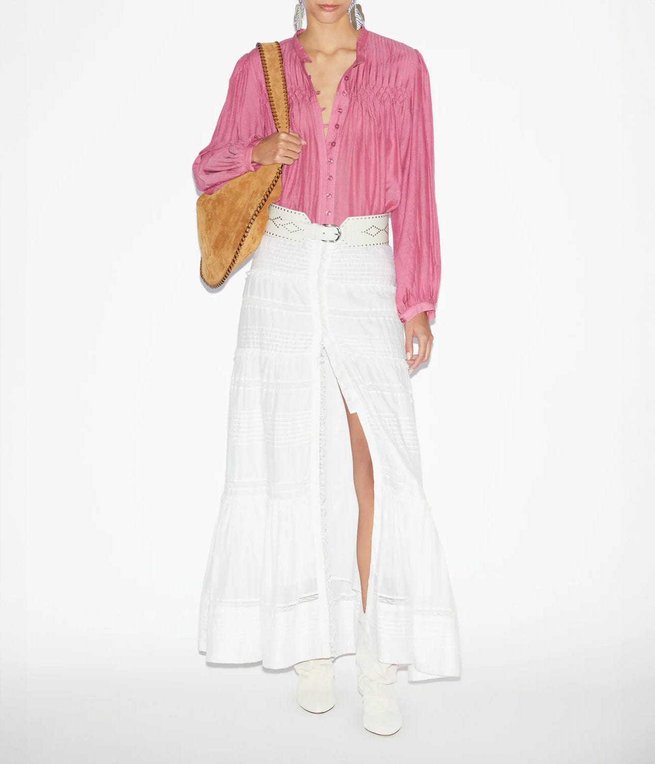 DOROTHE TOP- PINK | ISABEL MARANT |  ISABEL MARANT DOROTHE TOP- ANTIQUE PINK