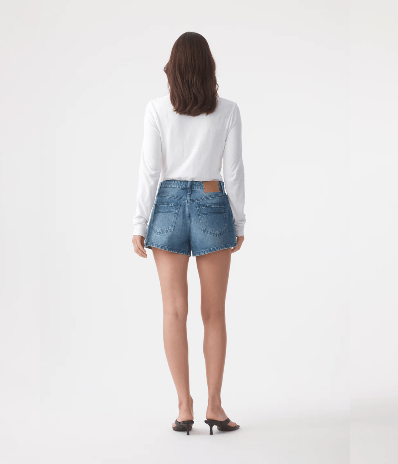EBONY HIGH FLARE SHORT | OUTLAND DENIM OUTLAND DENIM EBONY HIGH FLARE SHORT