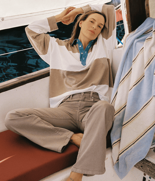 EFFIE MID FLARE JEAN | OUTLAND DENIM | MUSHROOM OUTLAND DENIM EFFIE MID FLARE JEAN