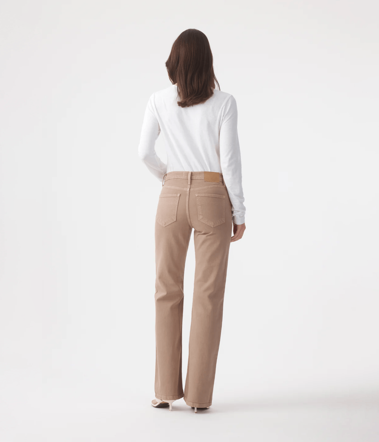 EFFIE MID FLARE JEAN | OUTLAND DENIM | MUSHROOM OUTLAND DENIM EFFIE MID FLARE JEAN