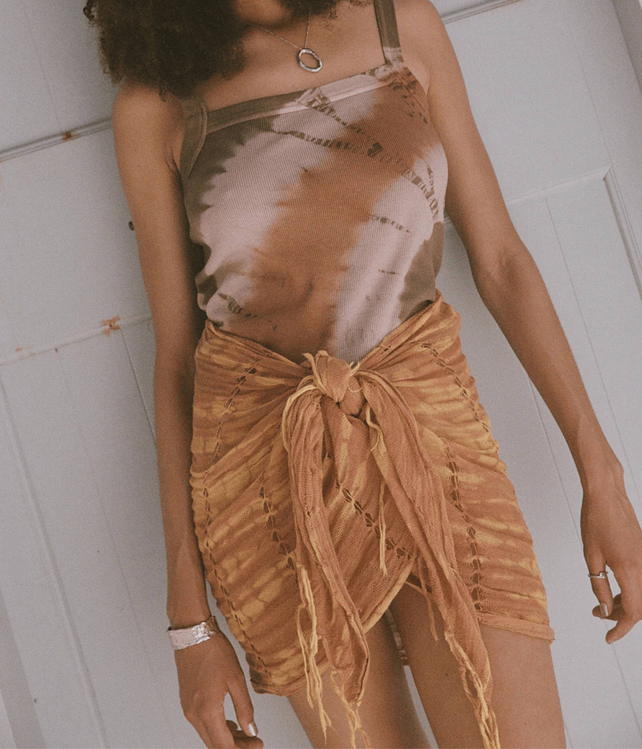 EVOLVE HANDWOVEN SARONG | BLYSS STUDIOS BLYSS STUDIOS EVOLVE HANDWOVEN SARONG - SUN GOLD