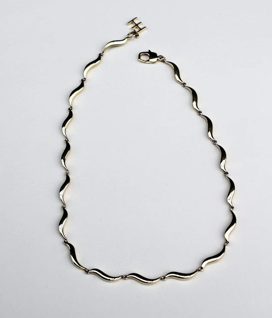 F+H WAVE CHOKER- GOLD