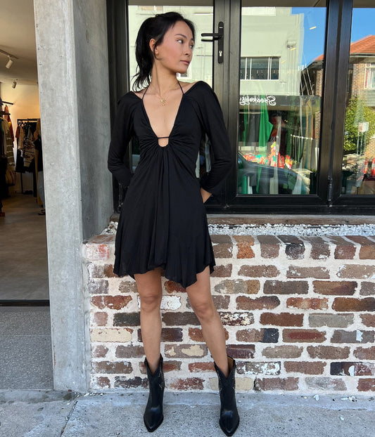 FABUELA DRESS- BLACK | ISABEL MARANT |  ISABEL MARANT FABUELA DRESS- BLACK