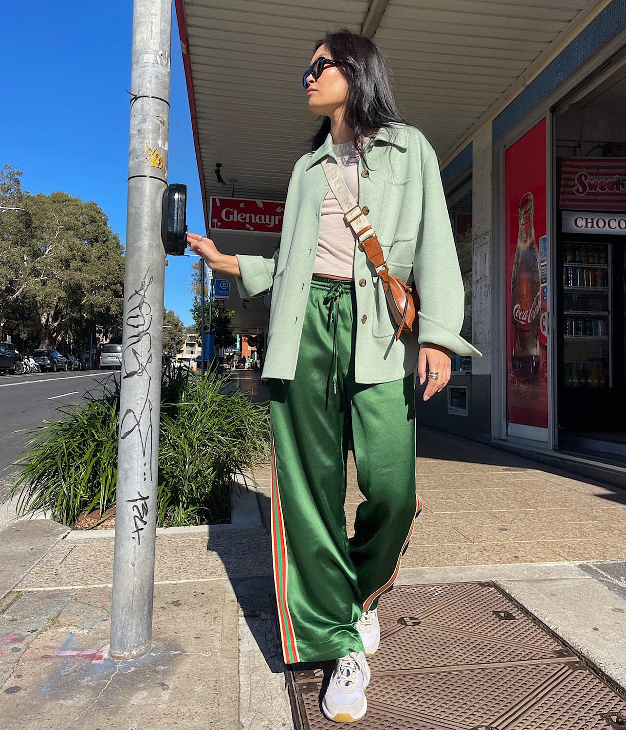 FLORENTINE CASHMERE SHIRT JACKET- SEAFOAM | LEE MATHEWS | LEE MATHEWS FLORENTINE CASHMERE SHIRT JACKET- SEAFOAM