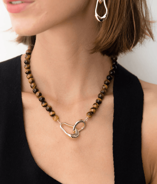 FOUNDATION GEMSTONE NECKLACE | F + H STUDIOS F+H FOUNDATION GEMSTONE NECKLACE GOLD
