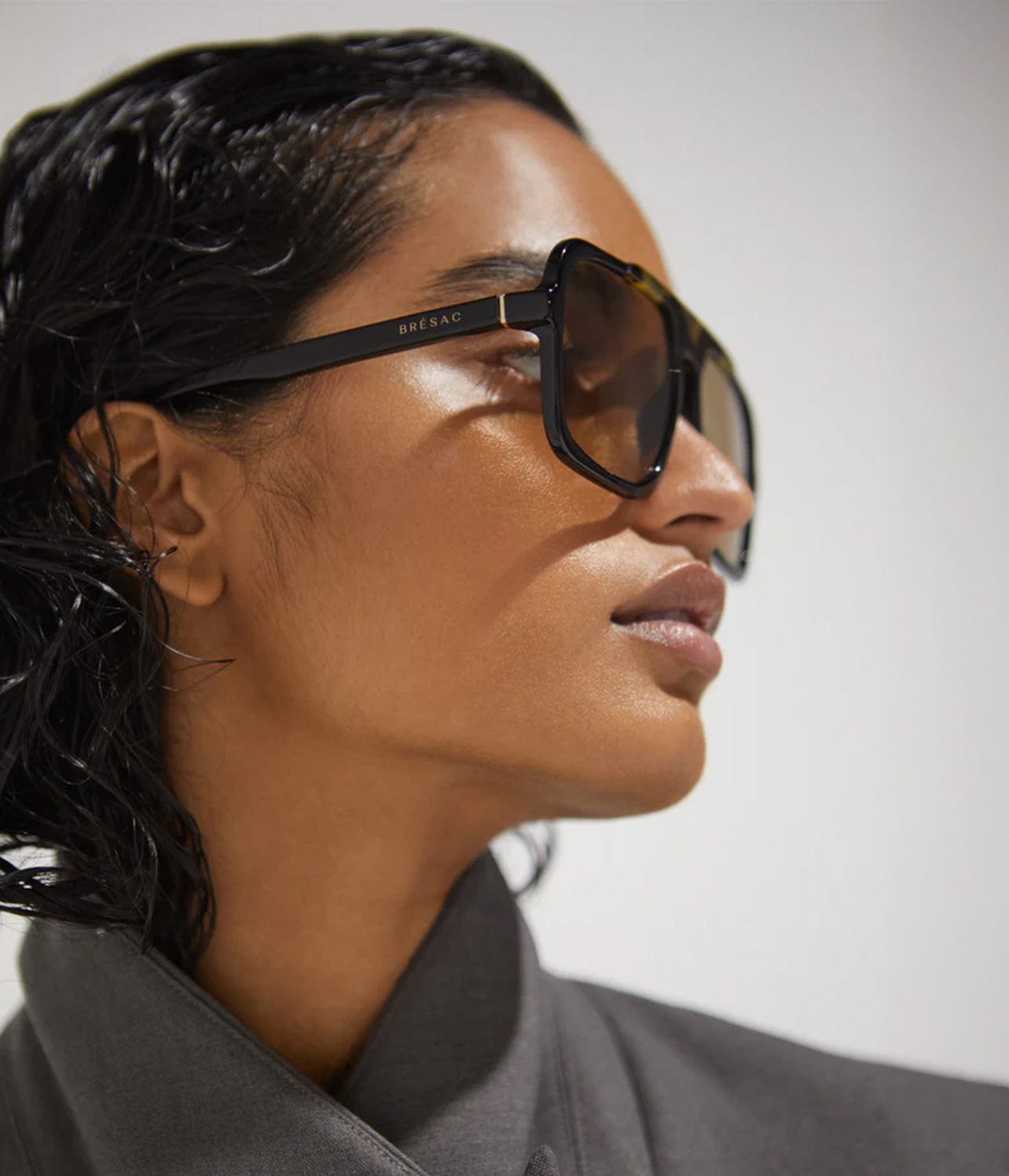 FRAME 4 SUNGLASSES- HAVANA BLACK | BRESAC |  BRÉSAC FRAME 4 SUNGLASSES- HAVANA BLACK