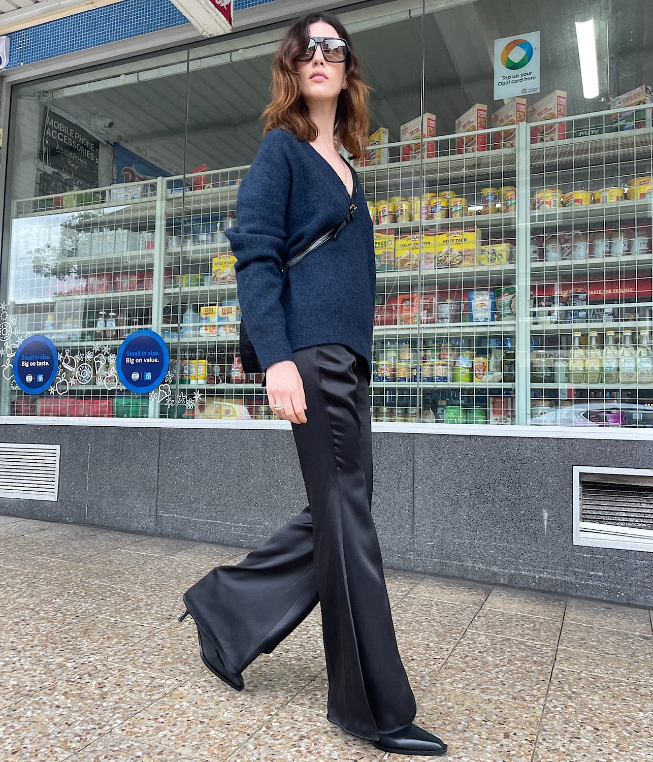 GABRIEL SILK FLARE PANT- BLACK | COURTNEY ZHENG |  COURTNEY ZHENG GABRIEL SILK FLARE PANT- BLACK