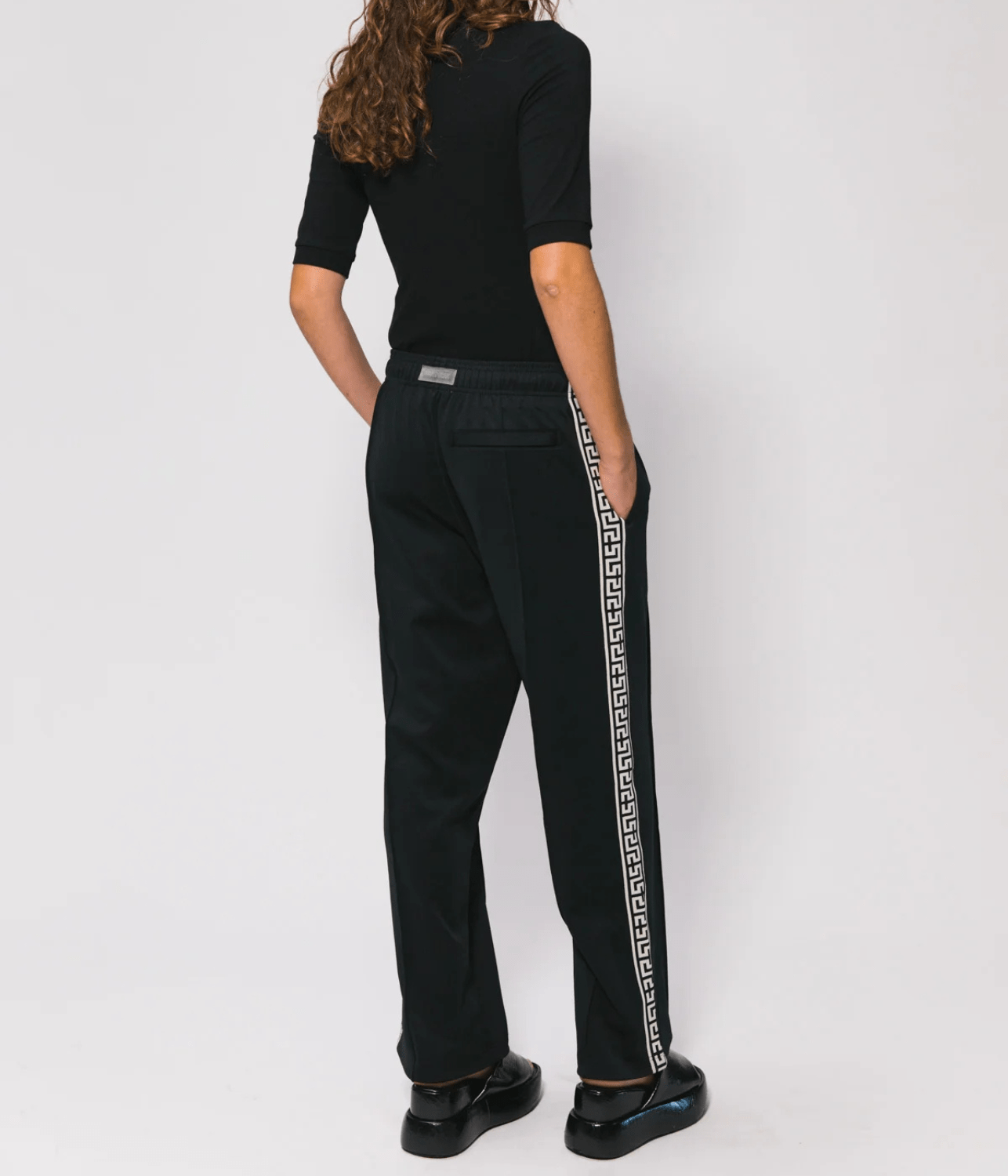 GEO TRACK PANT BLACK | SOMETHING VERY SPECIAL SOMETHING VERY SPECIAL GEO TRACK PANT BLACK