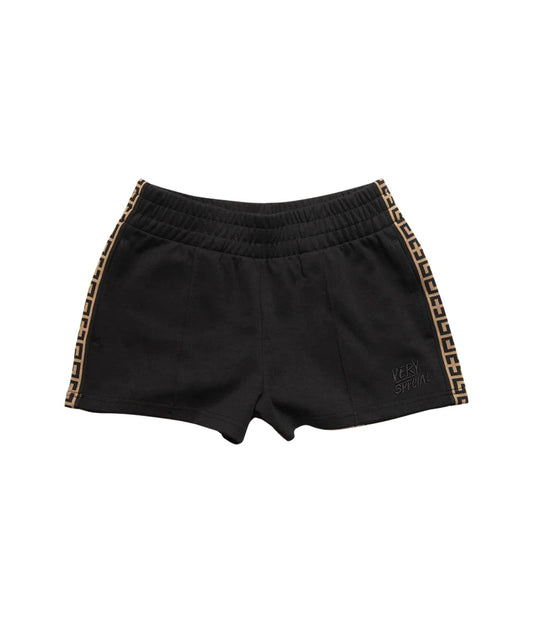 GEO TRACK SHORTS- BLACK | SOMETHING VERY SPECIAL |  SOMETHING VERY SPECIAL GEO TRACK SHORTS- BLACK