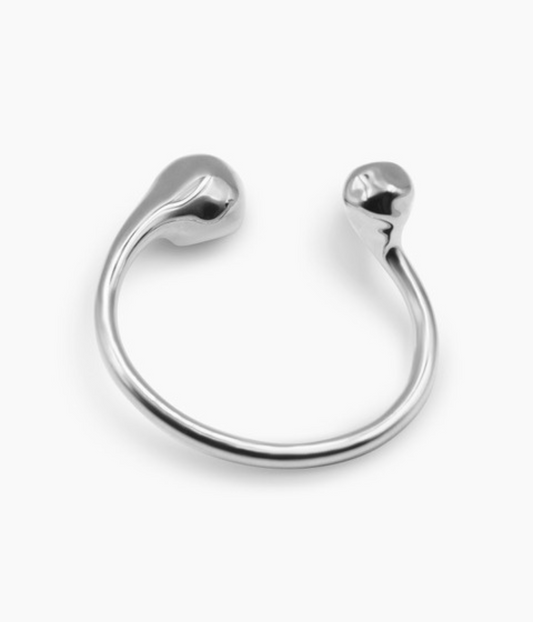 HARDCORE HAMMERED WRIST CUFF | F + H STUDIOS | SILVER F+H STUDIOS HARDCORE HAMMERED WRIST CUFF | SILVER