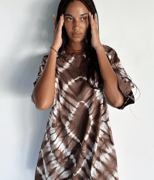 HARMONIZE TEE DRESS - MAHOGANY | BLYSS STUDIOS BYLSS STUDIO HARMONIZE TEE DRESS