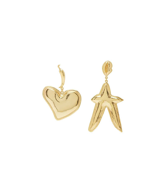 HIGH ROLLER HEAR STAR EARRINGS | ALEMAIS |  ALEMAIS HIGH ROLLER HEART STAR EARRINGS