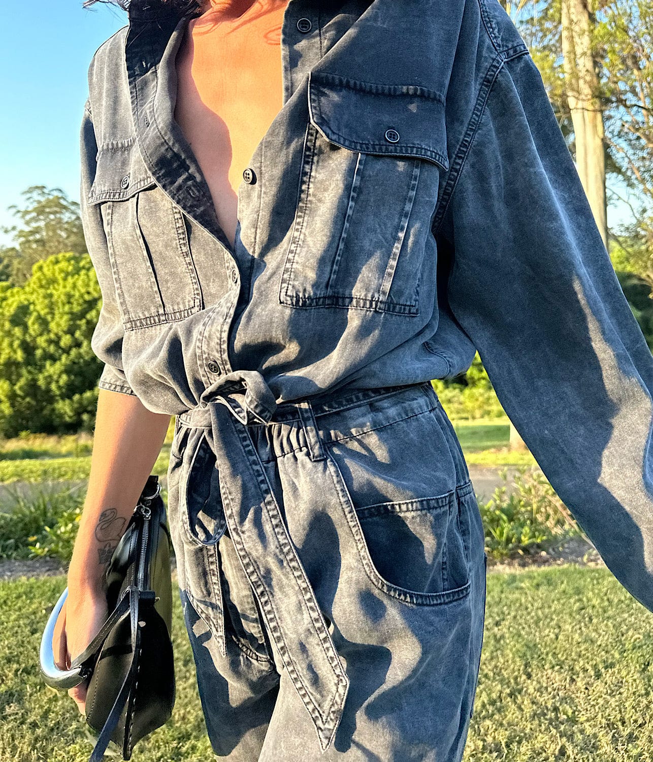 Isabel marant denim jumpsuit online