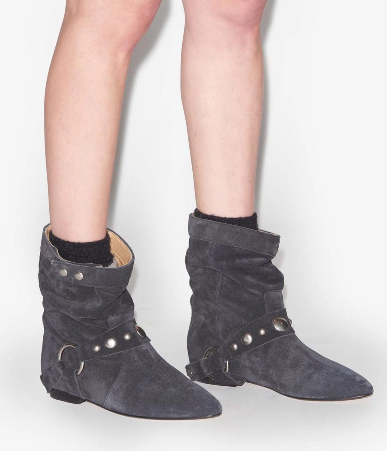 ISABEL MARANT STANIA BOOTS- BLACK