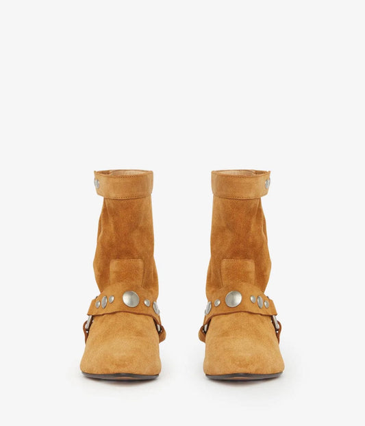 ISABEL MARANT STANIA BOOTS- COGNAC