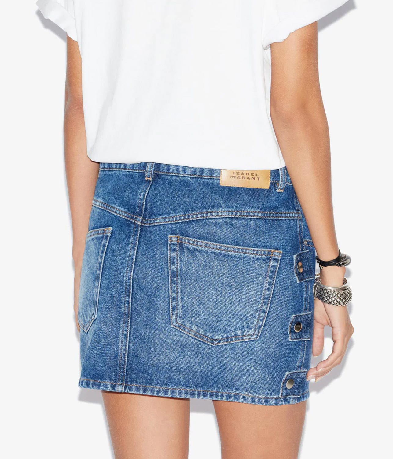 ISABEL MARANT STESSY SKIRT- BLUE