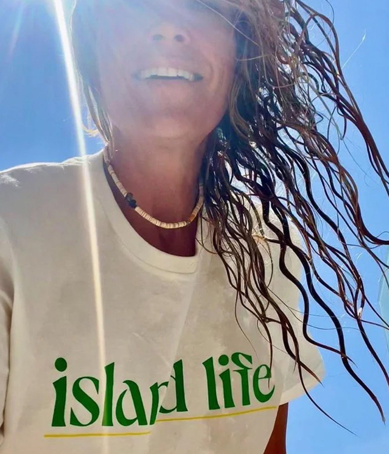 ISLAND LIFE TEE- WHITE LITTLE PALMA ISLAND LIFE TEE- WHITE