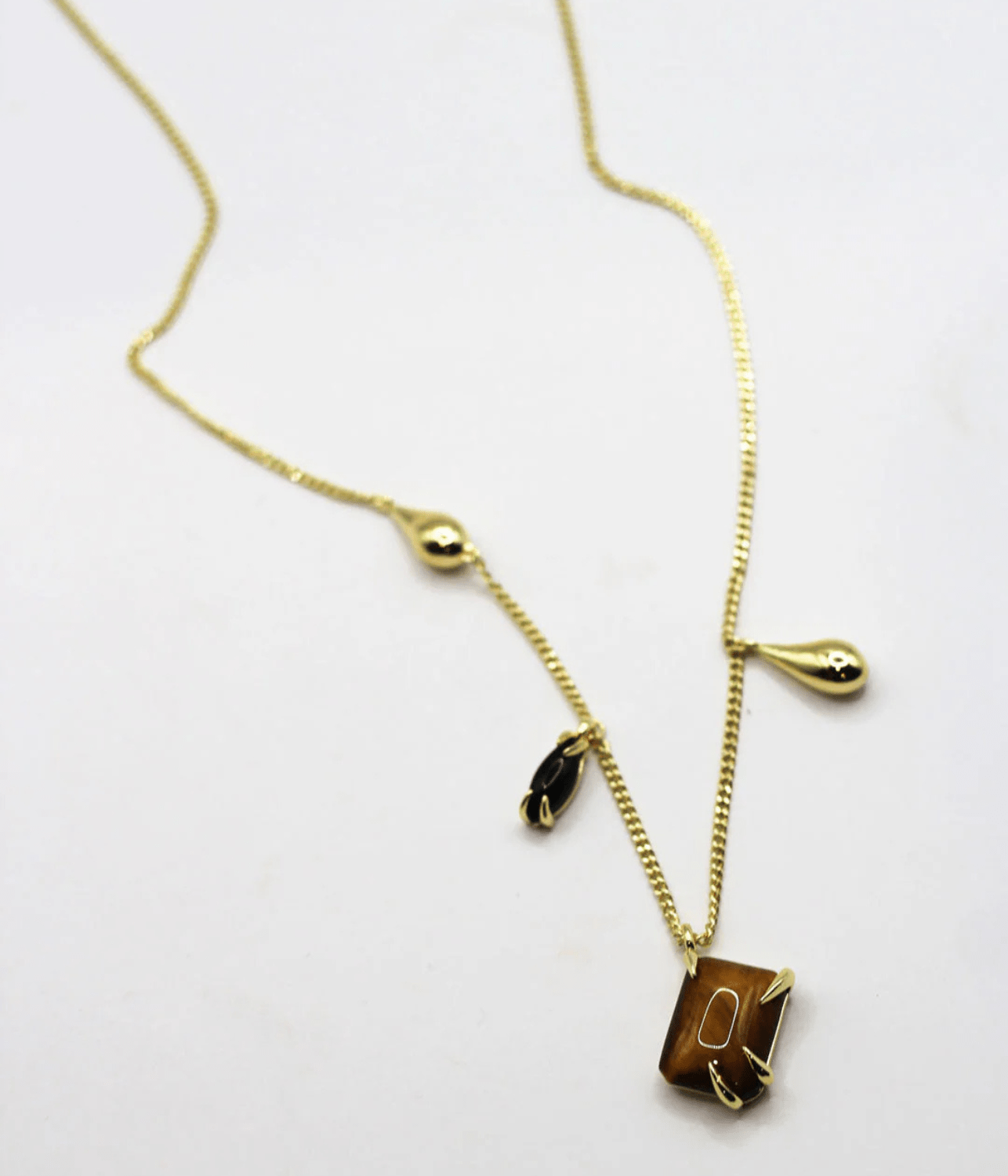 IT’S COMPLICATED GEMSTONE NECKLACE | BRASS F+H STUDIOS IT’S COMPLICATED GEMSTONE NECKLACE | BRASS