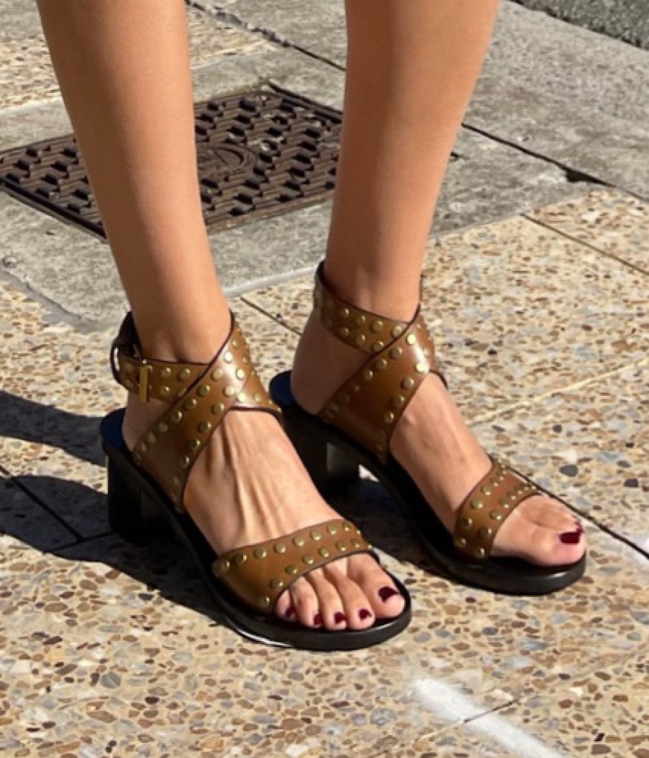 JILLIN SANDAL- HAVANA | ISABEL MARANT | ISABEL MARANT JILLIN SANDAL- HAVANA