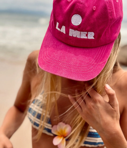 LA MER CAP- FADED PINK | LITTLE PALMA |  LITTLE PALMA LA MER CAP- FADED PINK