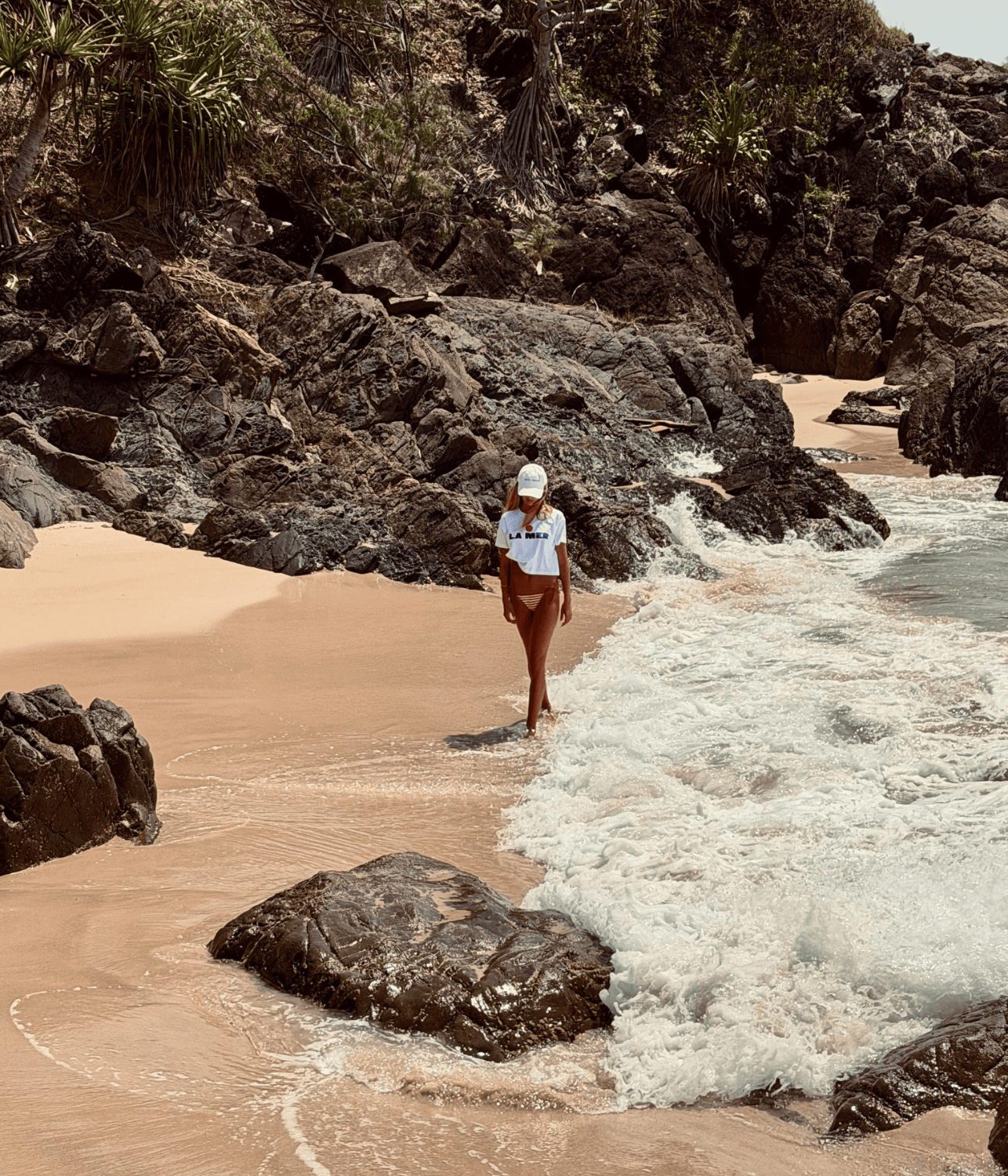 LA MER RED | CROP T-SHIRT | LITTLE PALMA LITTLE PALMA LA MER RED | CROP T-SHIRT