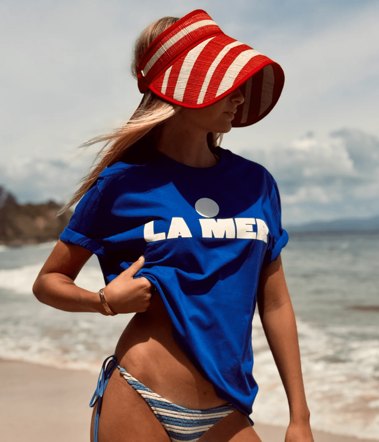 LA MER T-SHIRT | LITTLE PALMA | BLUE LITTLE PALMA LA MER T-SHIRT | BLUE