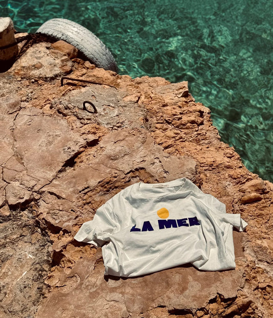 LA MER T-SHIRT | LITTLE PALMA |  LITTLE PALMA LA MER T-SHIRT- YELLOW