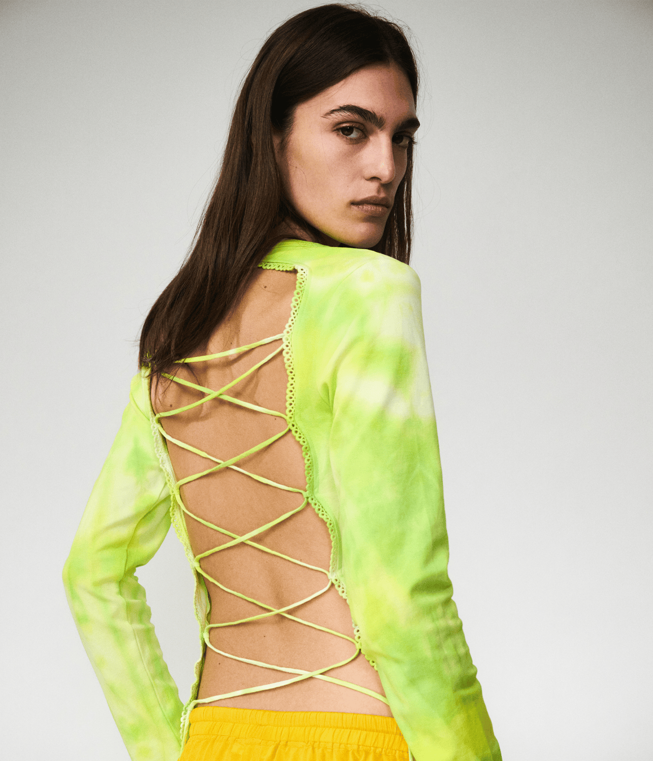 LACE LONG SLEEVE TOP PYTHON | LUUDA  LUUDA LACE LONG SLEEVE TOP PYTHON