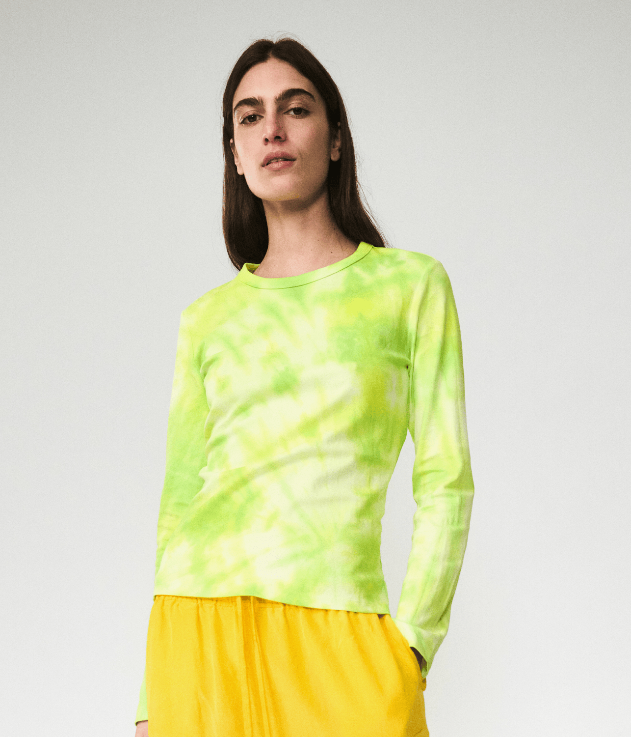 LACE LONG SLEEVE TOP PYTHON | LUUDA  LUUDA LACE LONG SLEEVE TOP PYTHON