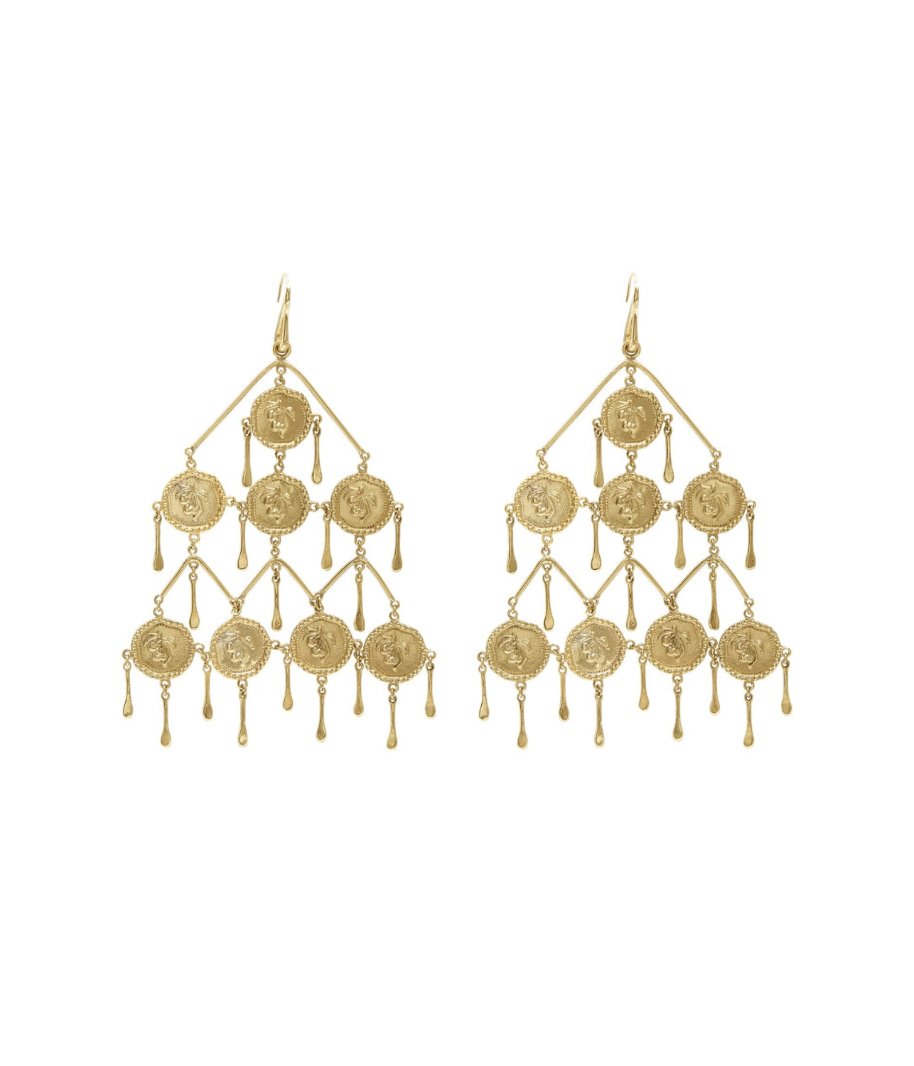 LE JARDIN COIN CHANDALIER EARRINGS | ALEMAIS FOR ARTISTS ONLY LE JARDIN COIN CHANDALIER EARRINGS