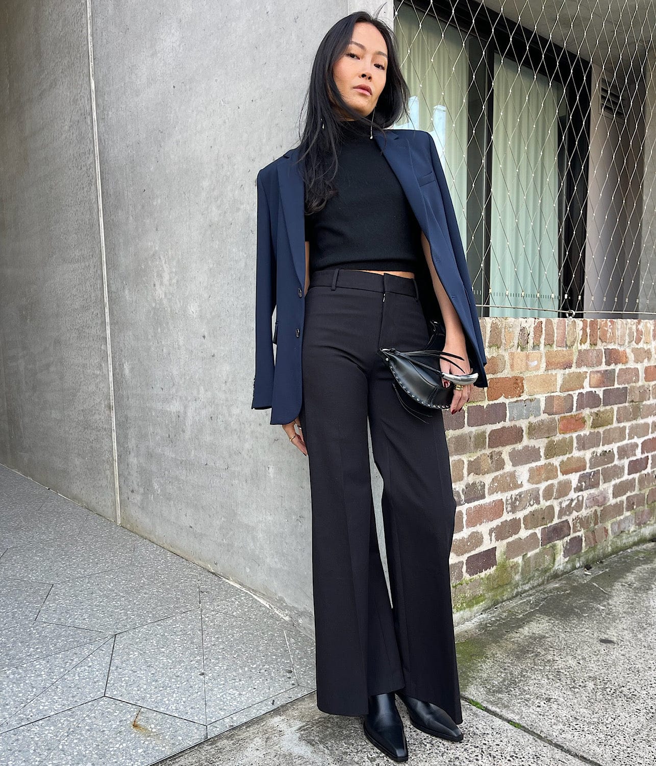 LE PALAZZO TROUSER- NOIR | FRAME | FRAME LE PALAZZO TROUSER- NOIR