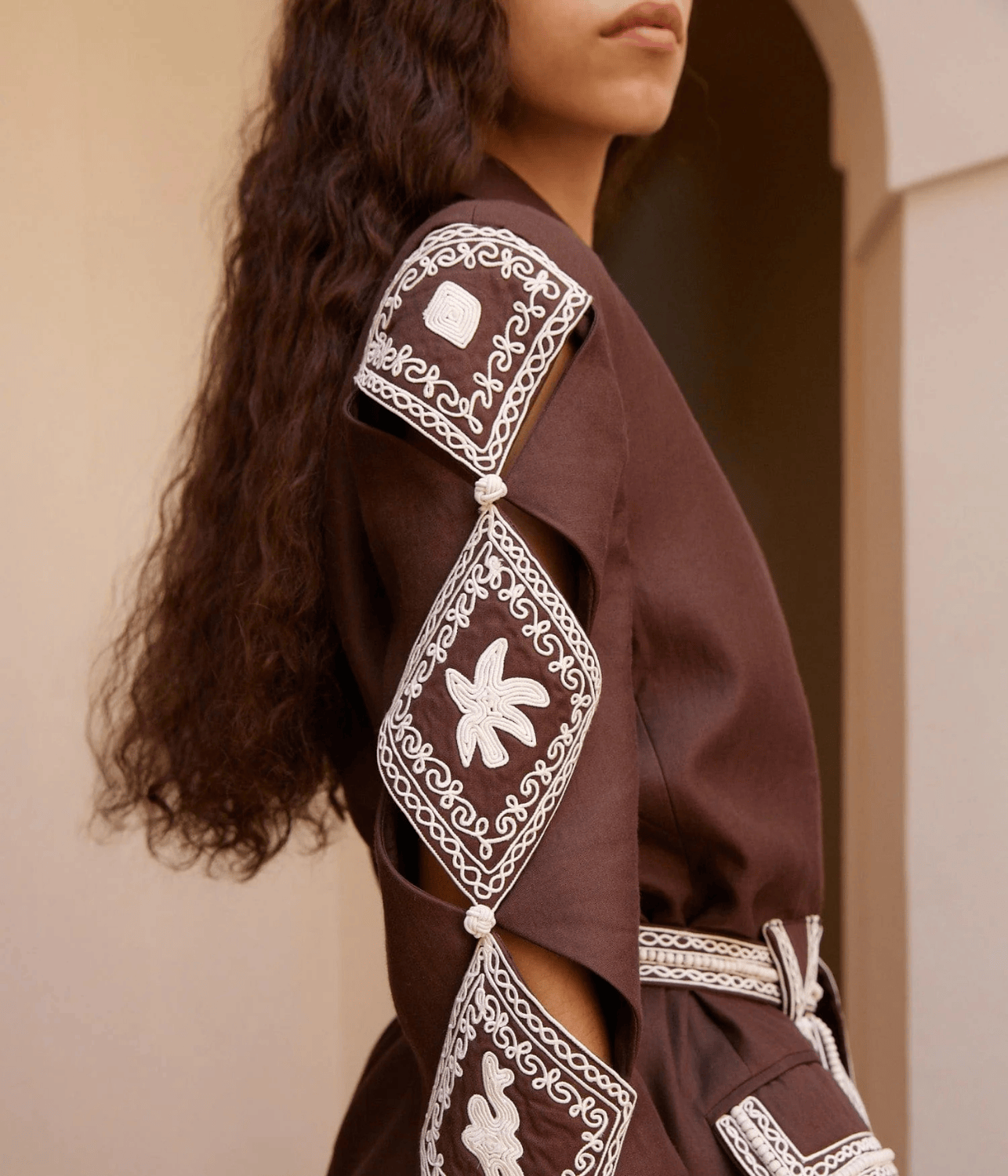 LEANDRA CORDED BLAZER | ALEMAIS ALEMAIS LEANDRA CORDED BLAZER