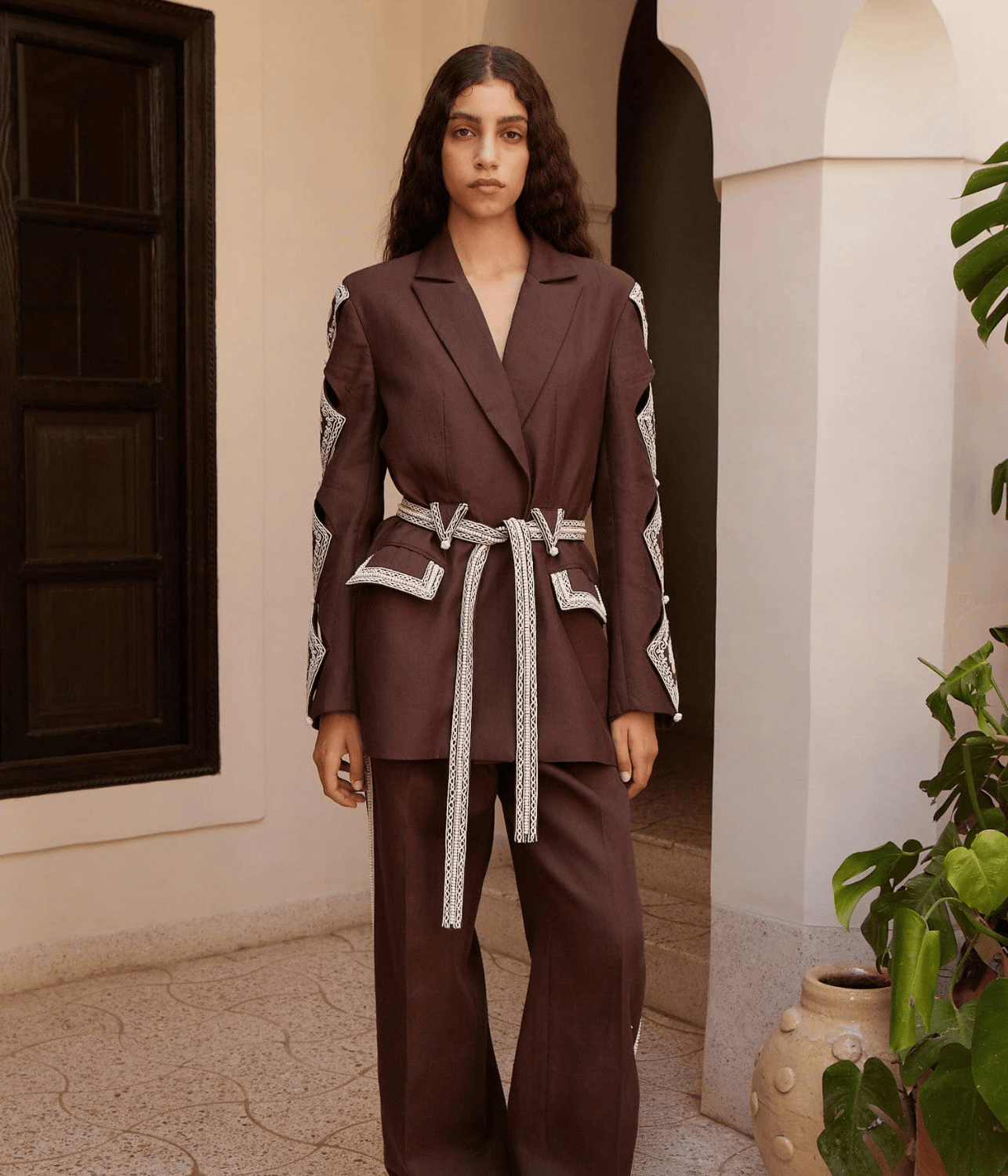 LEANDRA CORDED BLAZER | ALEMAIS ALEMAIS LEANDRA CORDED BLAZER