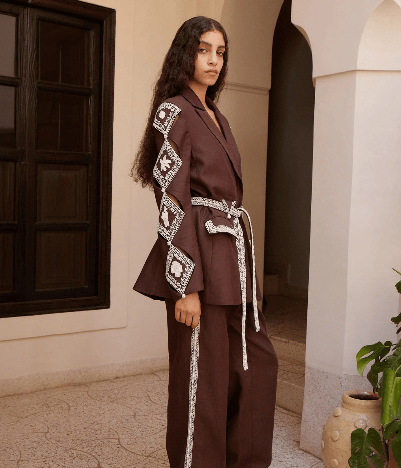 LEANDRA CORDED BLAZER | ALEMAIS ALEMAIS LEANDRA CORDED BLAZER