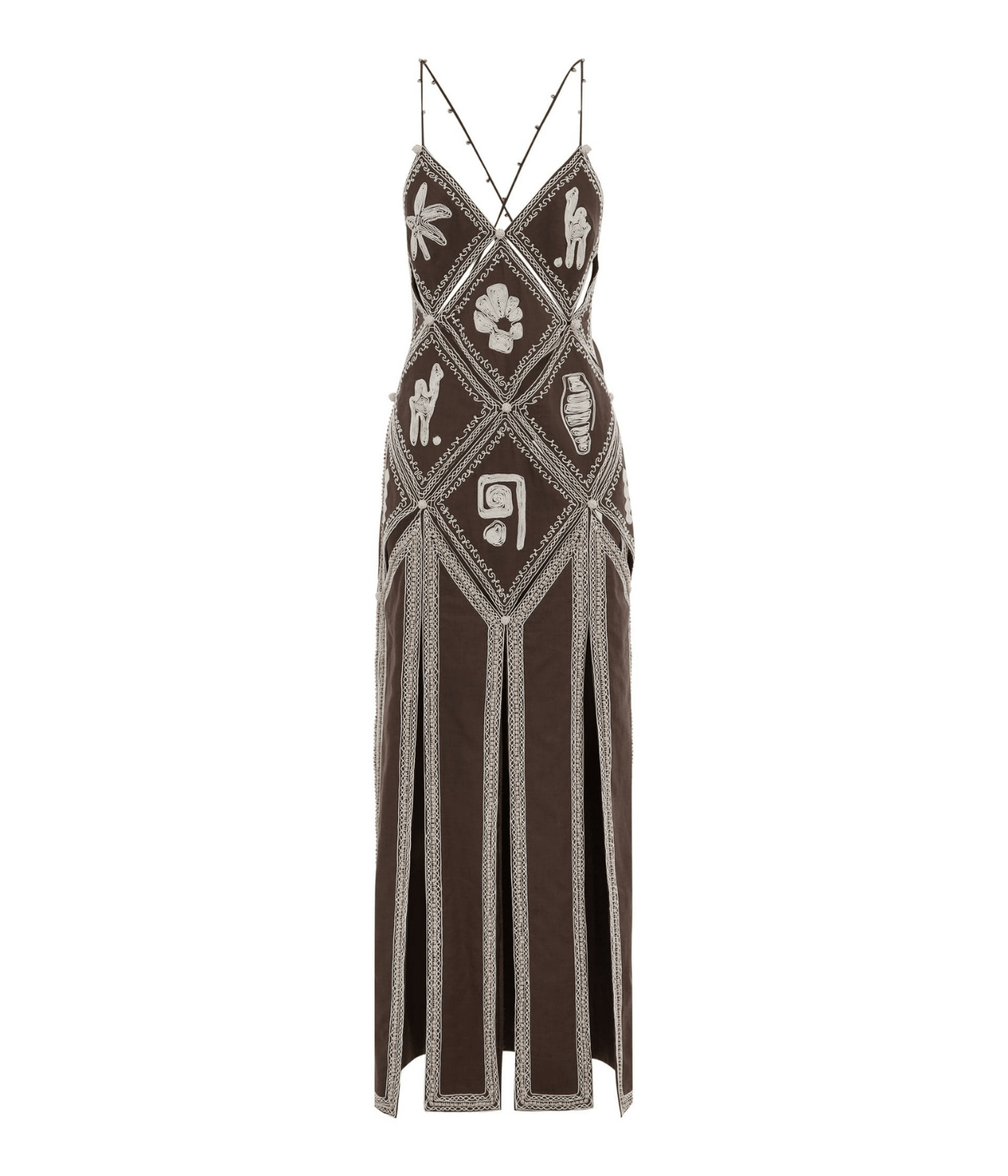 LEANDRA CORDED SLIP MIDI DRESS | ALEMAIS ALEMAIS LEANDRA CORDED SLIP MIDI DRESS