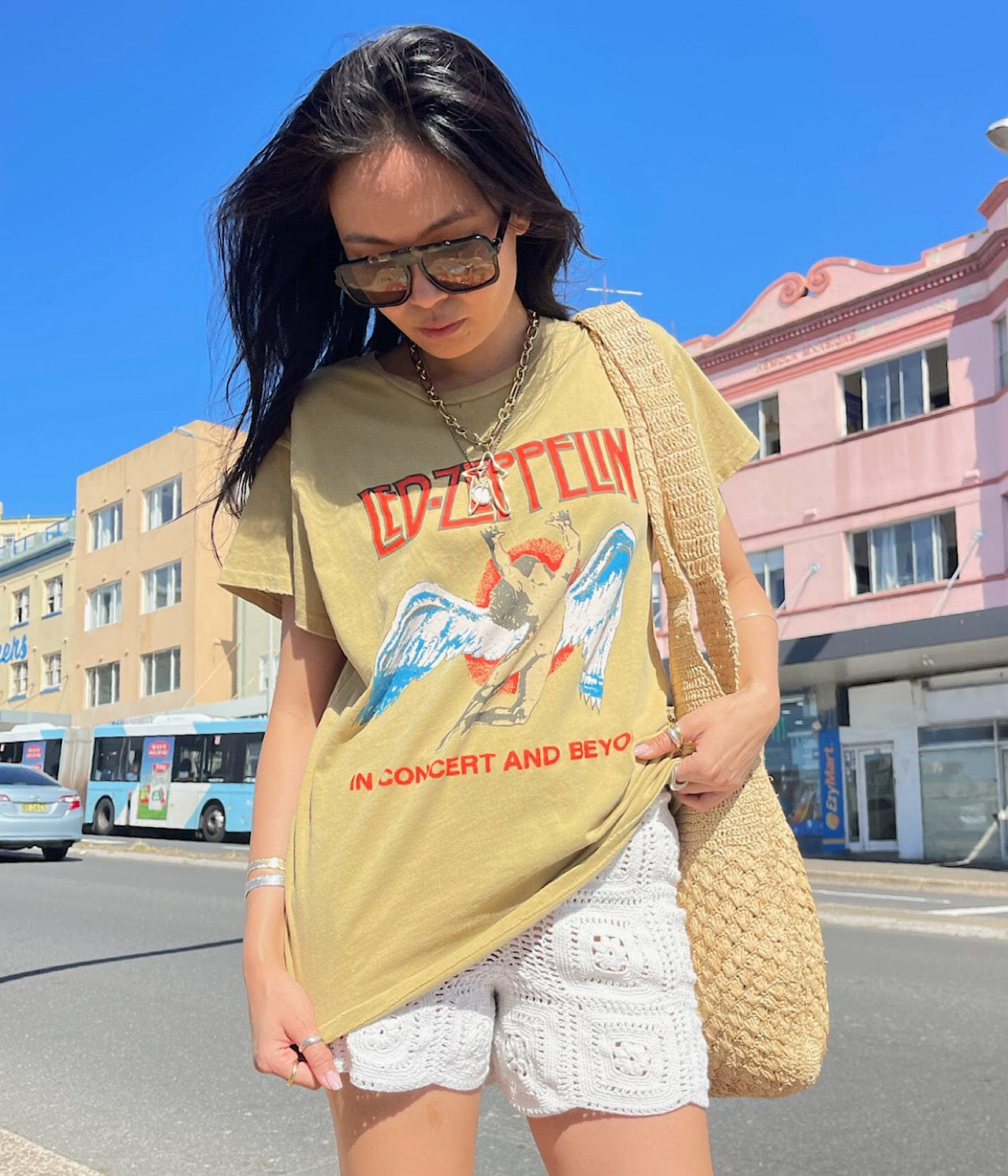 LED ZEPPLIN TEE- SAND | MADE WORN |  MADE WORN LED ZEPPLIN TEE- SAND